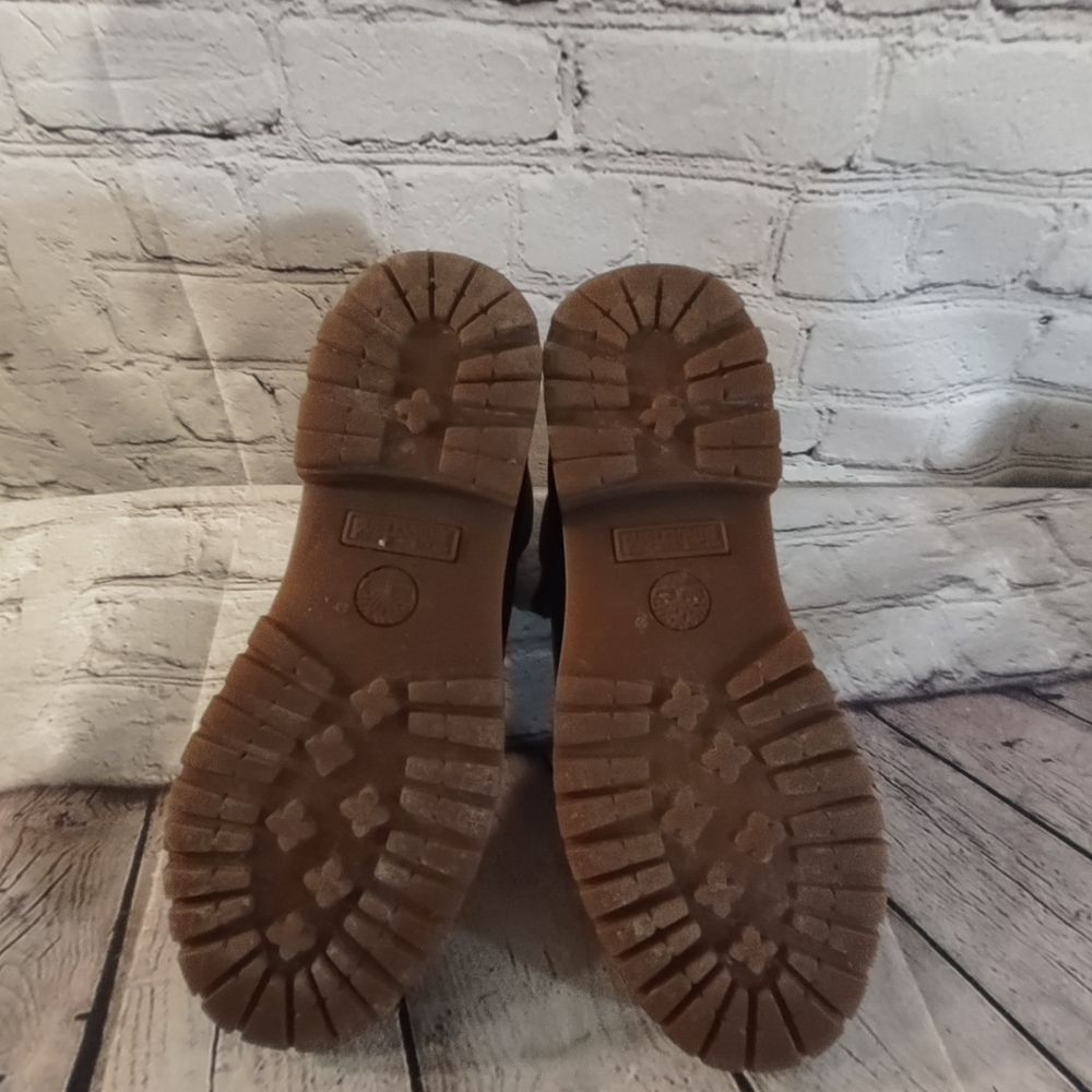 Timberland Lace Up Brown Leather Boots  Two-Tone  9.5 - Picture 11 of 16